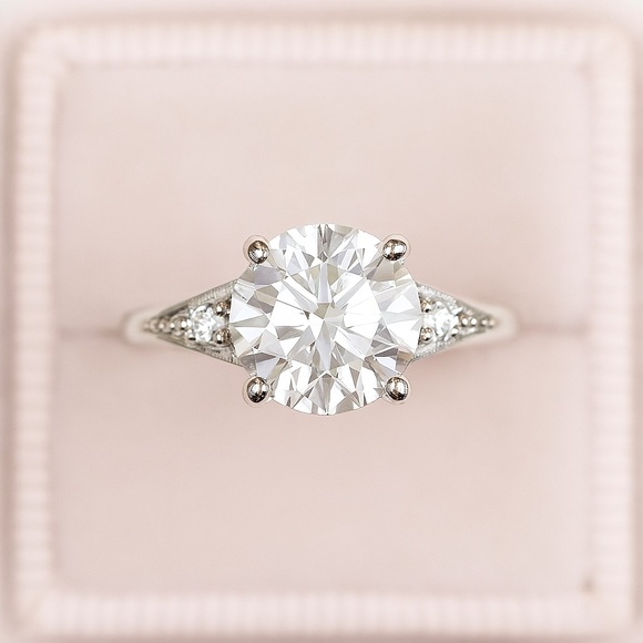 💥SALE💥$285 Vintage style 3ct (D, VVS1) Moissanite Ring - Picture 7 of 7